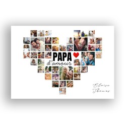 Affiche coeur Papa