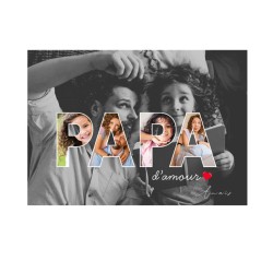 Affiche lettres Papa